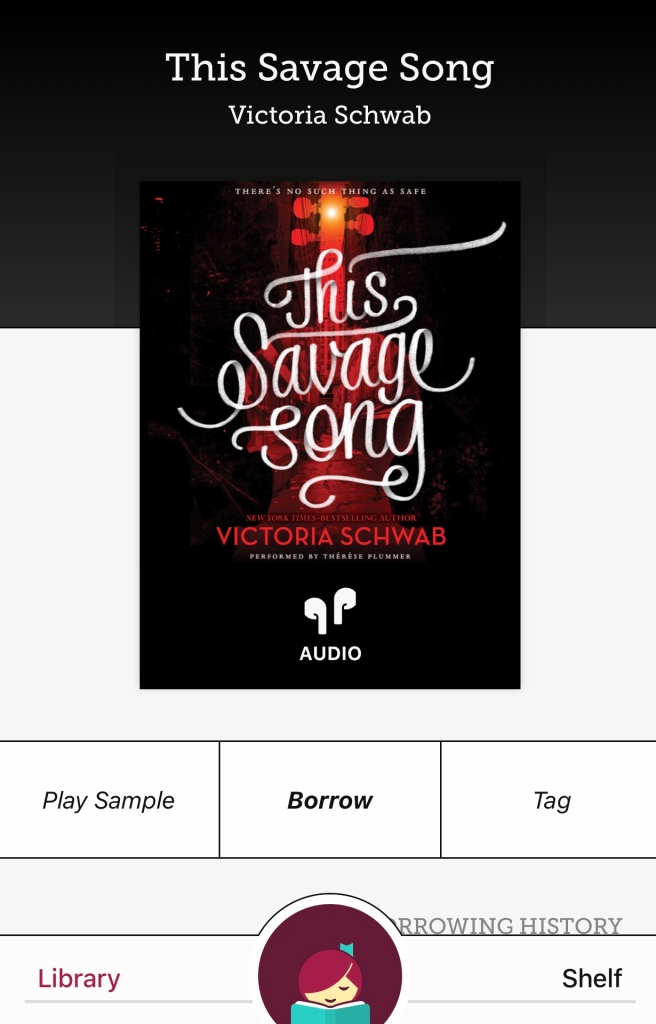 This Savage song audio book on Libby app